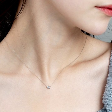 京華鑽石 迪士尼公主系列 小美人魚愛麗兒貝殼鑽石項鍊