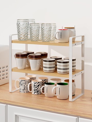 水杯架子置物架多層桌面放玻璃杯辦公室茶水間瀝水收納架杯架家用
