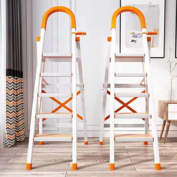 梯子家用摺疊人字梯加厚室內五步樓梯伸縮梯步梯多功能鋁合金爬梯【林之舍】
