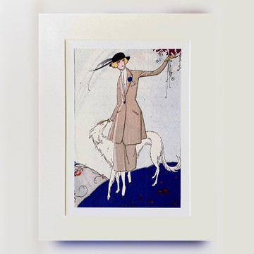 本店獨立印製 - 法國1919年VINTAGE - 藝術月刊內頁插畫