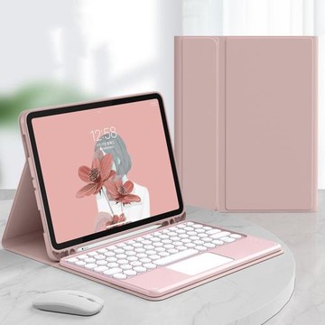 適用iPad10代圓帽妙觸控Air4藍牙鍵盤iPadAir 11 2025皮套Pro11殼