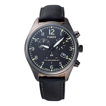 TIMEX 刻劃時代計時皮帶腕錶-TW2R88400-42mm
