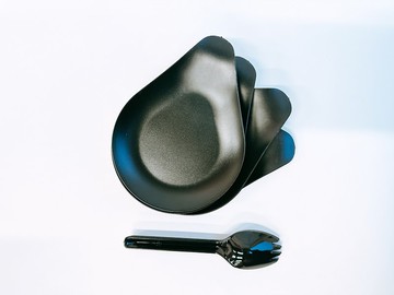 Bonbons 點心盤與叉匙組/4入