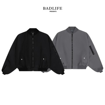 BADLIFE | 拉鍊飛行外套 Zipper Jacket Signature 抽皺袖 Boxy 版型