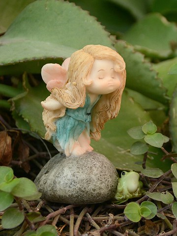 創意可愛精靈花仙子少女擺件公仔家居裝飾送女朋友愛人禮物情人節