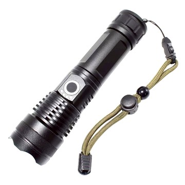 TX Tanox 特林 XHP50 LED 強亮USB充電手電筒 T-BESTVIP-P50  1個  黑色