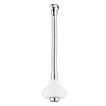 二段式多角度節水龍頭 白色  20 x 2.4cm  1個