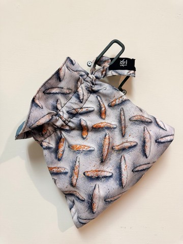 橙鐵板束口袋 把零散的都好好裝起來