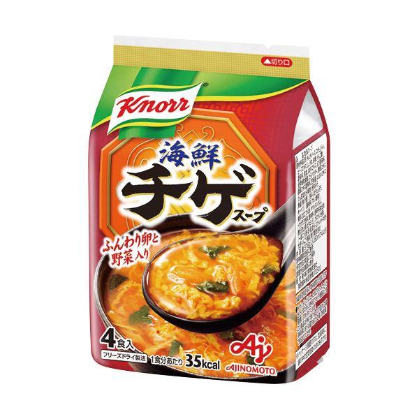 （まとめ）味の素 クノール 海鮮チゲスープ9.4g 1袋（4食）〔×10セット〕〔代引不可〕