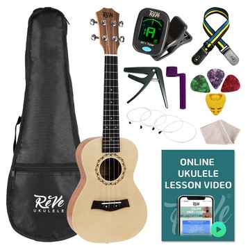 Reve 演奏會型烏克麗麗 RU5CS + 12件組配件套組  1組  Concerts