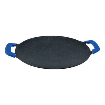 MiyAco 米雅可 礦岩鑄造不沾圓形烤盤 MY-B09G340 34cm 無蓋  1組