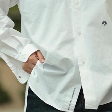 nanamica Regular Collar Wind Shirt經典寬松長袖廓形休閑襯衫潮