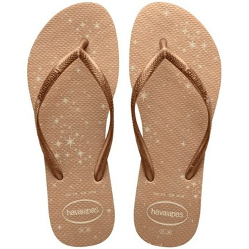 havaianas 哈瓦士 巴西人字拖 女款 Slim gloss 古銅閃耀星 涼鞋 拖鞋 夾腳拖【南風百貨】