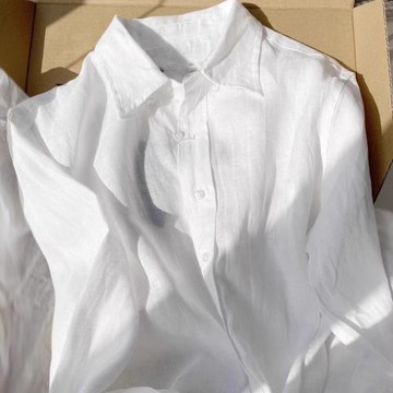 2025春夏新款美式小馬刺繡綠色襯衣寬松長袖棉麻襯衫男女款