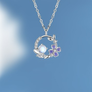 Sweet Air Y27 日韓流行時尚項鍊 雜誌推薦款 氣質鋯石花環設計 項鍊 頸鏈