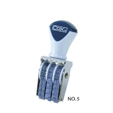 【COX 三燕】5號字 歐文 日付印 字高3.4mm /個 NO.5