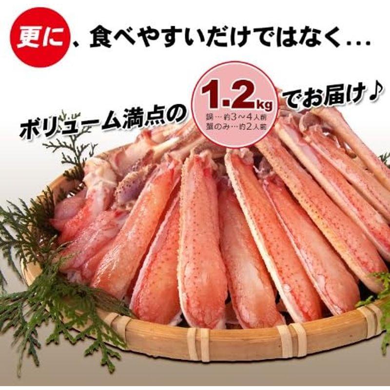 生 ずわい蟹 ハーフカット1.2kg