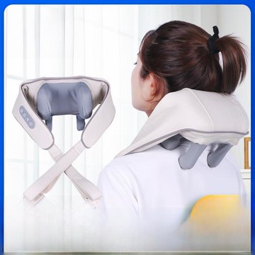 新款按披肩斜方肌頸椎夾揉捏充電式熱敷電動按器頸部按儀