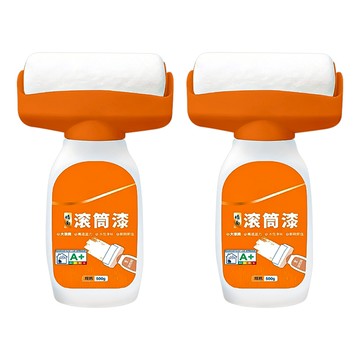 小麥購物 牆面滾筒漆500g 含滾筒刷 Y922  2個  21 x 8cm