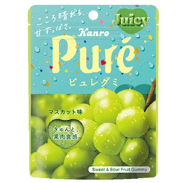 【即期品】日本甘樂鮮果實軟糖56g-白葡萄口味(包裝隨機出貨)(效期:2026/3/22)