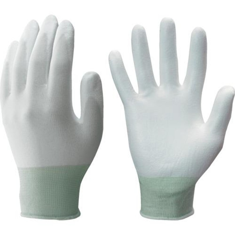 TR ショーワ ウレタン背抜き手袋 B0510 ニューパームフィット手袋 ホワイト Mサイズ (入数) 1双 LINEショッピング