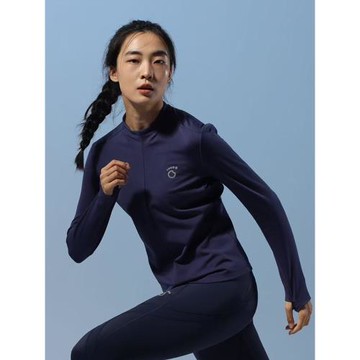 原創單品｜馬孔多女子糯糯加絨跑步上衣小立領吸濕排汗腋下一片式