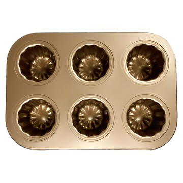 CP 6連可麗露烤盤  26 x 18.8 x 5.7cm  1個