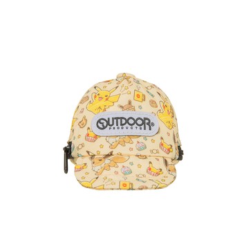 【OUTDOOR】Pokemon聯名款手繪風帽子造型零錢包-奶茶色 ODGO21B11BE