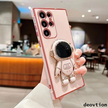 宇航員支架手機殼 適用三星A55 A34 A52 A53 A54 5G S22 S23 S24 Note20 ultra