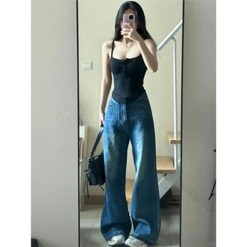 大碼不規則純欲風美背女內搭背心吊帶春夏無袖外穿修身設計感上衣