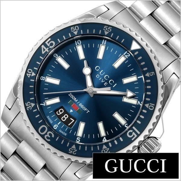 グッチ 腕時計 YA136311 Gucci Watch Dive 40mm Blue YA136311 Quartz Men s Used