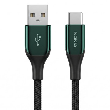 NOKIA 經典極速充電線 USB-A-USB-C  200cm  夜幕綠  1條