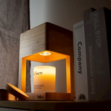 Rofancy 原木雅致融蠟燈 × 黑金純精油蠟燭（150g）