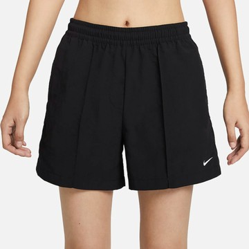 Nike AS W NSW ESSNTL MR 5IN WVN SHR [FV6623-010] 女 短褲 休閒 黑