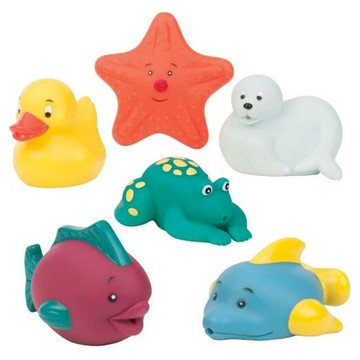 BATTAT 沐浴玩具  水族館 多色  1套