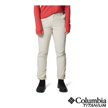 Columbia 哥倫比亞 女款- 鈦 超防曬UPF50防潑長褲-卡其色 UAK56510KI/IF