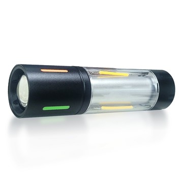 明沛 野行雙用LED手電筒 MP3957  黑色  1個