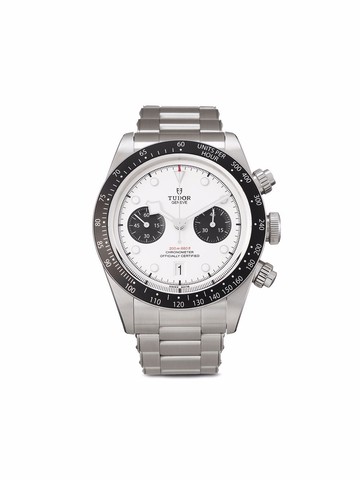TUDOR - 2021 pre-owned Black Bay 41mm - unisex - stainless steel/Sapphire Glass - One Size - White