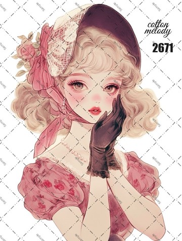 original sticker no.2671 人物貼紙 原創貼紙 原創人物貼紙 裝飾貼紙 cotton melody