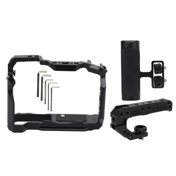 用於 R50 鋁製視頻裝備的相機籠,帶側把手和頂部攜帶 1/4 3/8 英寸螺絲孔冷靴安裝 OMS509