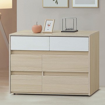 MUNA家居  白楓木3.5尺六斗櫃(778-15)  106X40X76cm