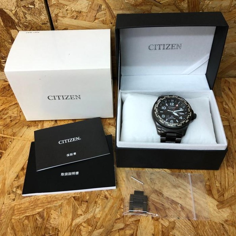 中古】CITIZEN メンズ 腕時計 プロマスターGMT エコドライブ B877-R011626 文字盤ブラック [jgg] |  LINEブランドカタログ