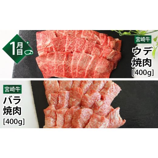 ふるさと納税 宮崎県 宮崎市 定期便 宮崎牛 焼肉 食べ比べ 3ヶ月 コース_M109-T018