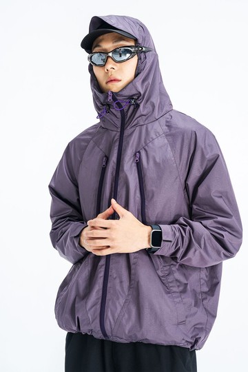 ENshadower隱蔽者特氟龍三防光澤裂紋連帽風衣戶外夾克輕薄外套