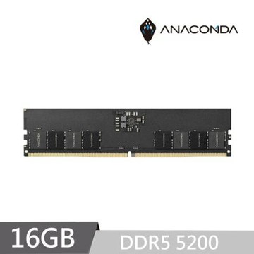ANACOMDA 巨蟒DDR5 5200 16GB UDIMM 桌上型 記憶體