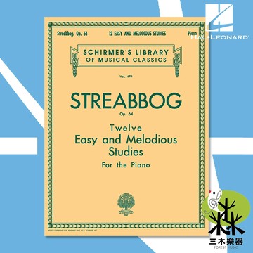 【三木樂器】《 Streabbog 12 Very Easy Melodious Studies, Op. 64 》