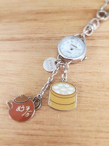 小掛錶吊飾/鑰匙圈-台灣美食