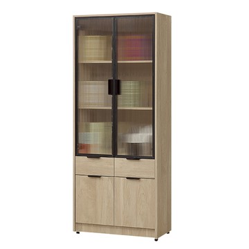 【Hampton 漢汀堡】凡可2.5尺四門中抽書櫃