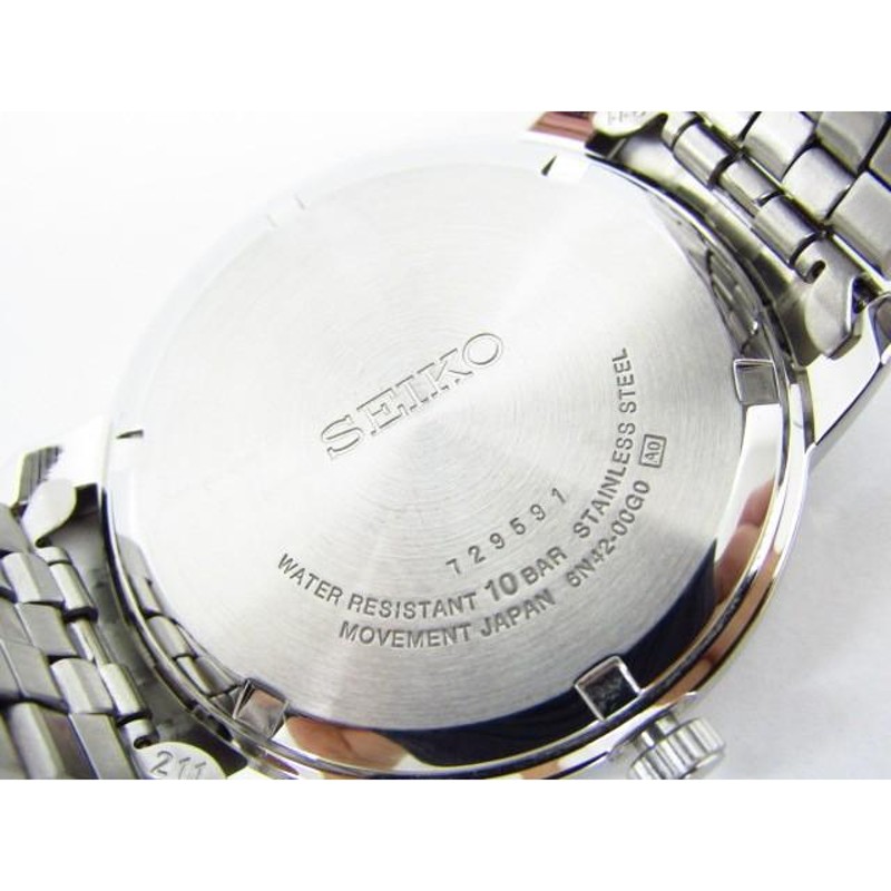 SEIKO セイコー 6N42-00G0 クォーツ腕時計♪AC14851 通販 LINEポイント最大%GET | LINEショッピング
