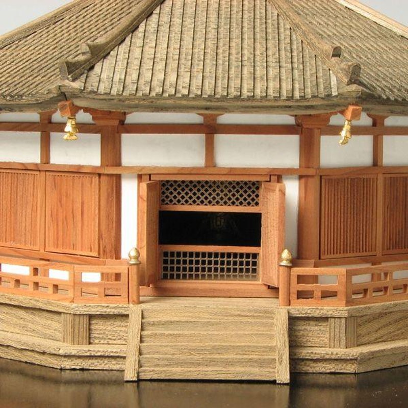 小林工芸　1/50法隆寺夢殿　ジオラマ　小林工芸　ウッディージョー　2 1/150 法隆寺 夢殿 – ウッディジョー